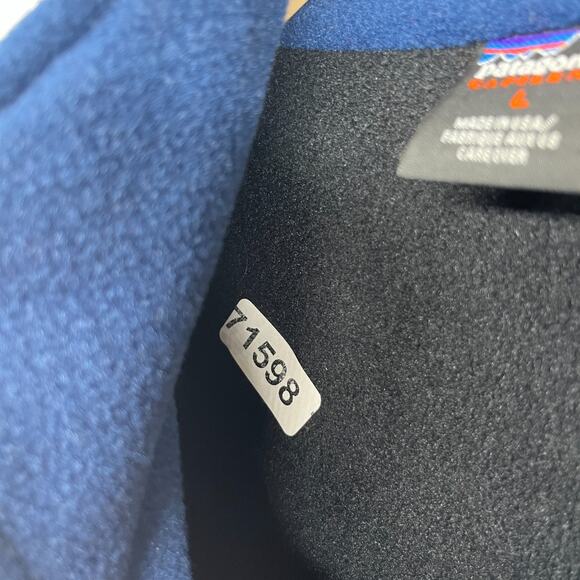 PATAGONIA Fleece Mens L Capilene 1/4 Zip Base Thermal Pullover Black USA VTG - Picture 15 of 15